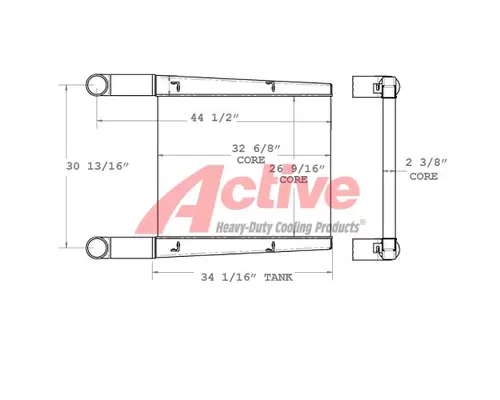 Charge Air Cooler (ATAAC) KME FIRE Active Radiator