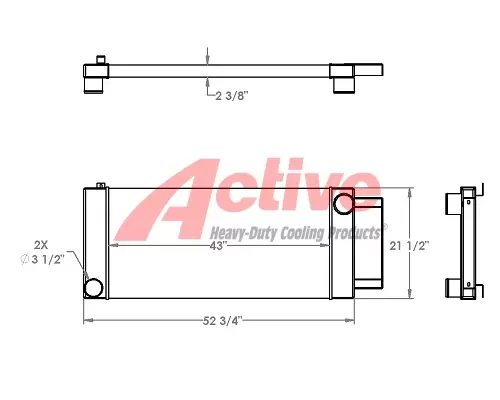 Charge Air Cooler (ATAAC) Kohler  Active Radiator
