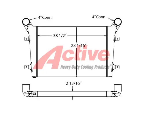 Charge Air Cooler (ATAAC) Komatsu  Active Radiator