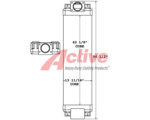 Charge Air Cooler (ATAAC) Komatsu  Active Radiator