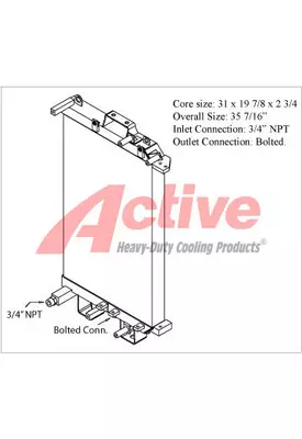 Komatsu D31 Engine Oil Cooler