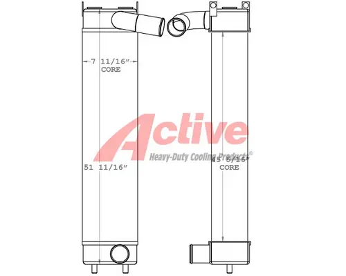 Charge Air Cooler (ATAAC) Komatsu D65-18 Active Radiator