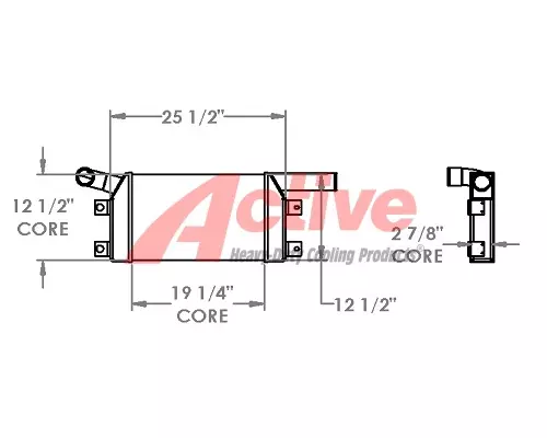 Komatsu PC200 Charge Air Cooler (ATAAC)