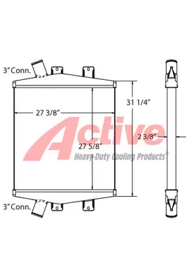 Komatsu PC450-8 Charge Air Cooler (ATAAC)