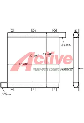 Komatsu PC490LC-10 Charge Air Cooler (ATAAC)