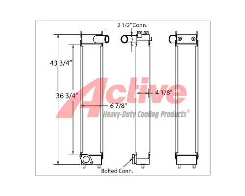 Charge Air Cooler (ATAAC) Komatsu PC160 Active Radiator