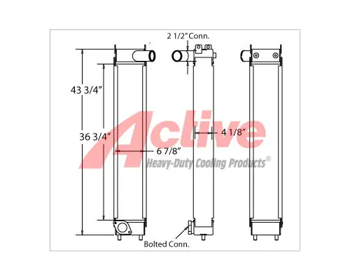 Charge Air Cooler (ATAAC) Komatsu PC160 Active Radiator