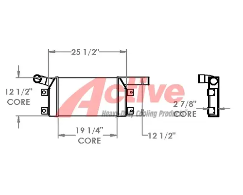 Charge Air Cooler (ATAAC) Komatsu PC200 Active Radiator