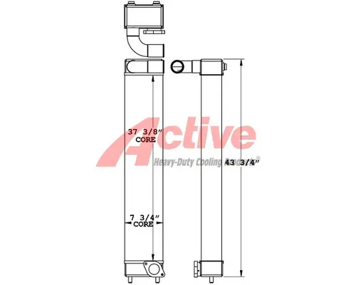 Charge Air Cooler (ATAAC) Komatsu PC220-LC8 Active Radiator