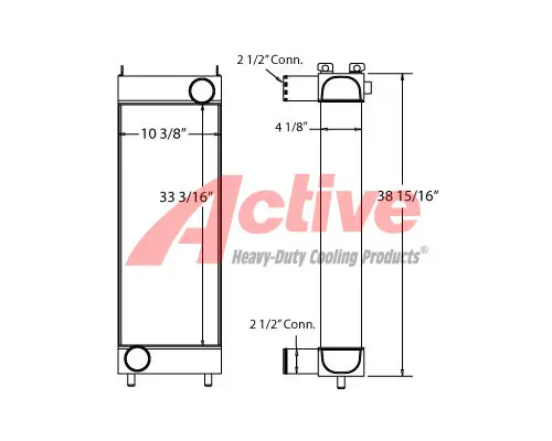 Charge Air Cooler (ATAAC) Komatsu PC228US-3 Active Radiator