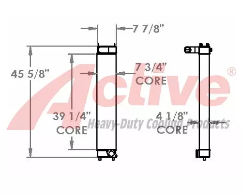 Charge Air Cooler (ATAAC) Komatsu PC308USLC-3E0 Active Radiator