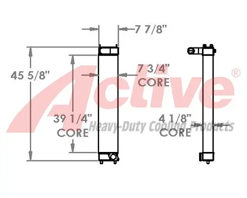 Charge Air Cooler (ATAAC) Komatsu PC308USLC-3E0 Active Radiator