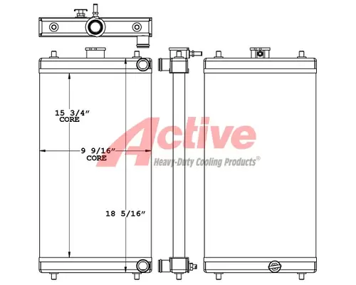 Radiator Komatsu PC35MR-2 Active Radiator