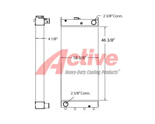 Radiator Komatsu PC400-7E0 (S/N 60001-up & A87001-up) Active Radiator