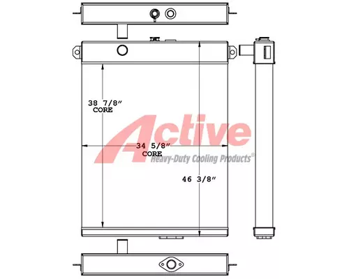 Radiator Komatsu PC400 Active Radiator