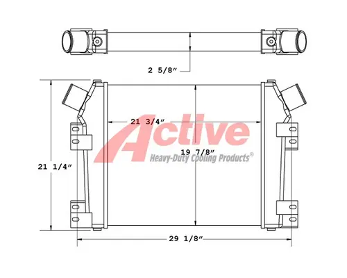 Charge Air Cooler (ATAAC) Komatsu PC400LC-7 Active Radiator