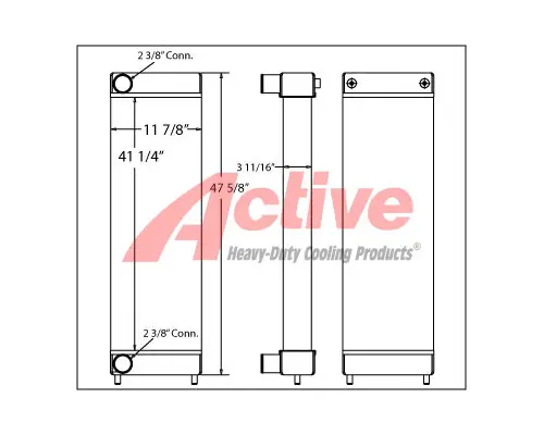 Charge Air Cooler (ATAAC) Komatsu PC430-6 Active Radiator