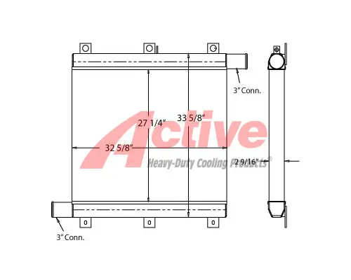 Charge Air Cooler (ATAAC) Komatsu PC490LC-10 Active Radiator
