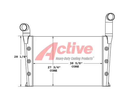 Charge Air Cooler (ATAAC) Komatsu PC600LC-8 Active Radiator