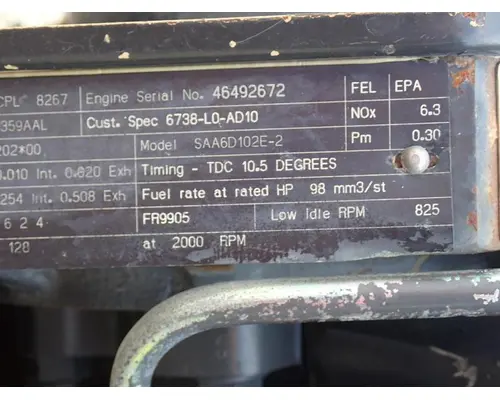 Komatsu SAA6D102E-2 Engine Assembly