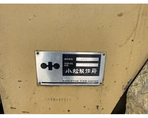 Komatsu WA470-1 Equipment (Whole Vehicle)