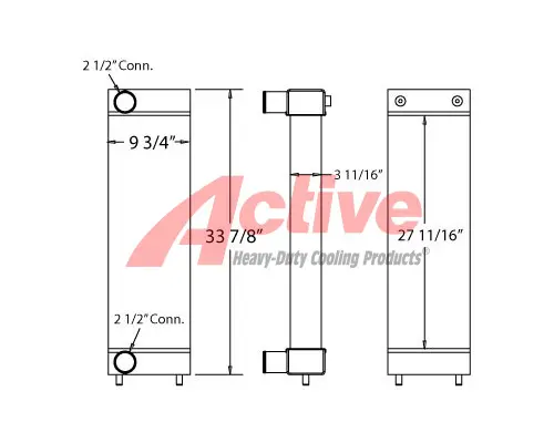 Charge Air Cooler (ATAAC) Komatsu WA150 Active Radiator