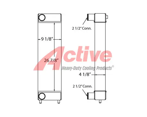 Charge Air Cooler (ATAAC) Komatsu WA150 Active Radiator