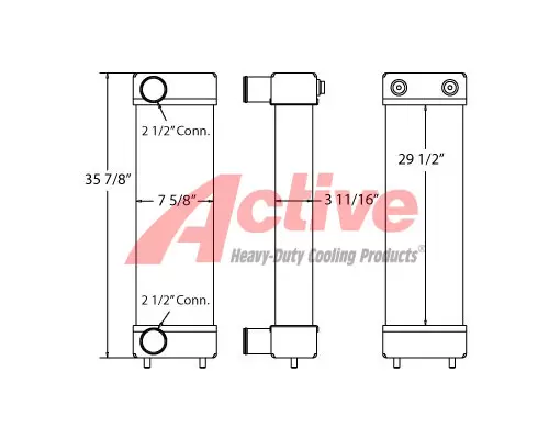 Charge Air Cooler (ATAAC) Komatsu WA200-6 Active Radiator