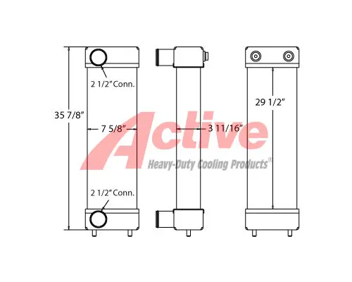 Charge Air Cooler (ATAAC) Komatsu WA200-6 Active Radiator