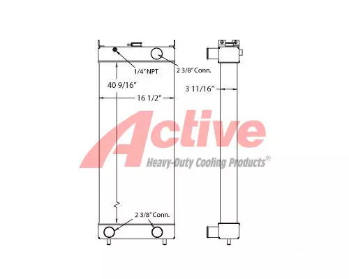 Radiator Komatsu WA480-6 Active Radiator
