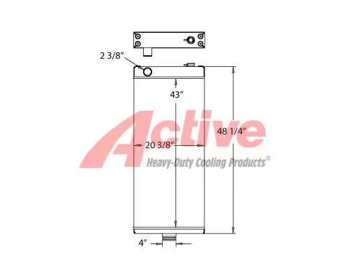 Radiator Komatsu WA500-6 Active Radiator