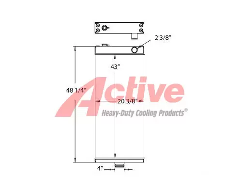 Radiator Komatsu WA500-6 Active Radiator