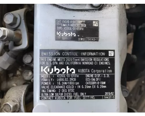 Kubota D772 Engine Assembly