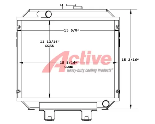 Radiator Kubota DD15 Compact Roller / D950BG1 Active Radiator