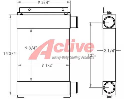 Charge Air Cooler (ATAAC) Kubota SVL95 Active Radiator