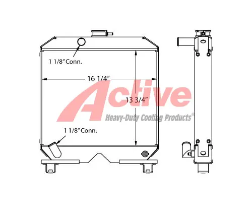 Radiator Kubota Sweepmaster 300 / A-41 Power Unit / BB250 Active Radiator