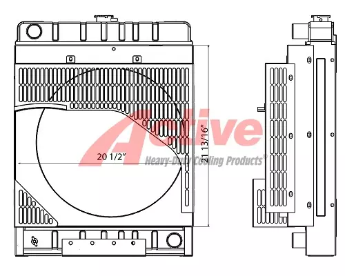 Kubota V3300 High Fan Radiator