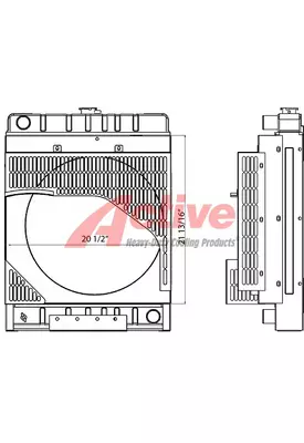 Kubota V3300 High Fan Radiator