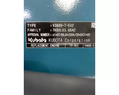 Kubota V3600T Engine Assembly