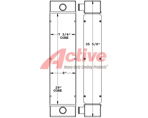 Kubota V3800 Charge Air Cooler (ATAAC)