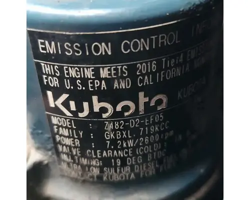 Kubota Z482 Auxillary Power Unit