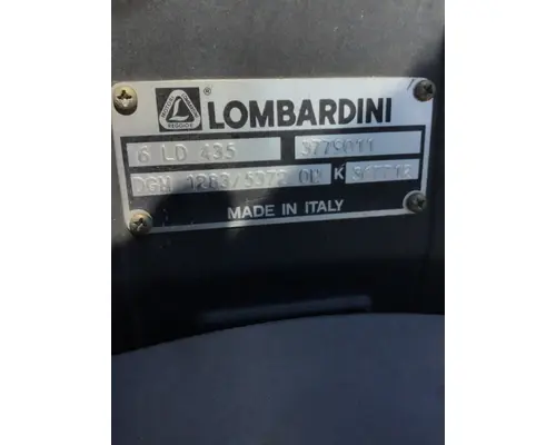 LOMBARDINI 6 LD 435 Generator Set