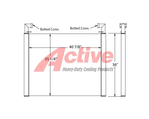 Engine Oil Cooler Link-Belt CX330 / 460LX Active Radiator