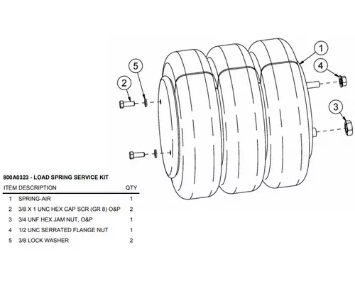 Link Mfg 800A0323 Truck Equipment, TagPusher Components