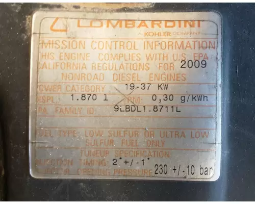 Lombardini 11LD626-3 Engine Assembly