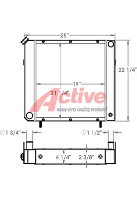Lull 644B Radiator