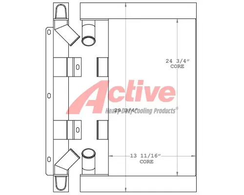 Lull G10-55A Charge Air Cooler (ATAAC)