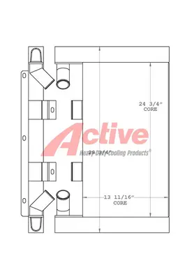 Lull G10-55A Charge Air Cooler (ATAAC)