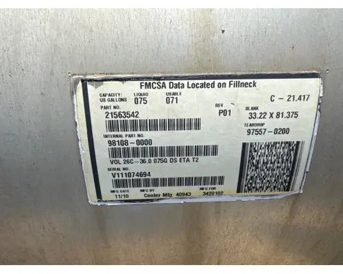 MACK 21563542 Fuel Tank