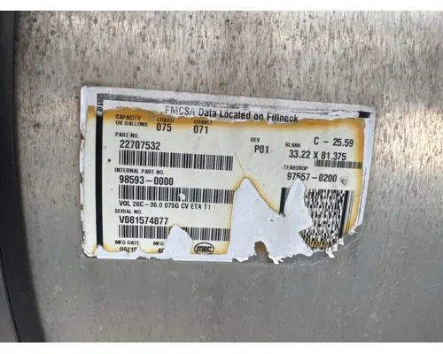 MACK 22707532 Fuel Tank